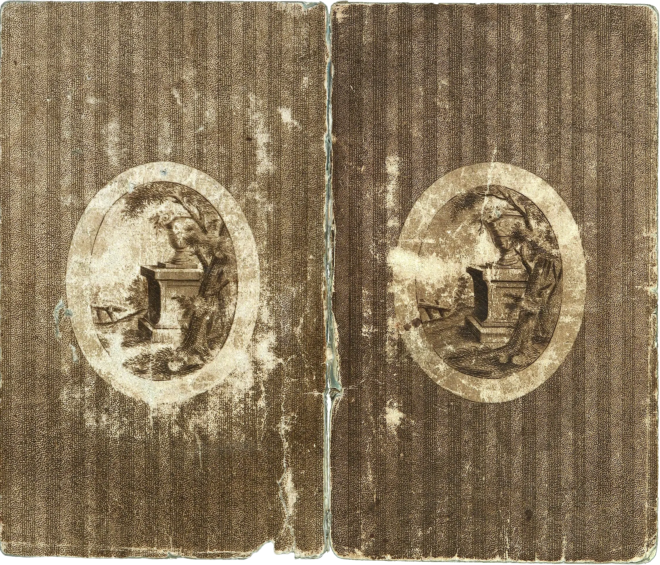 Johann Peter Hebels Allemannische Gedichte von 1803 im selten erhaltenen roten Originalumschlag.
