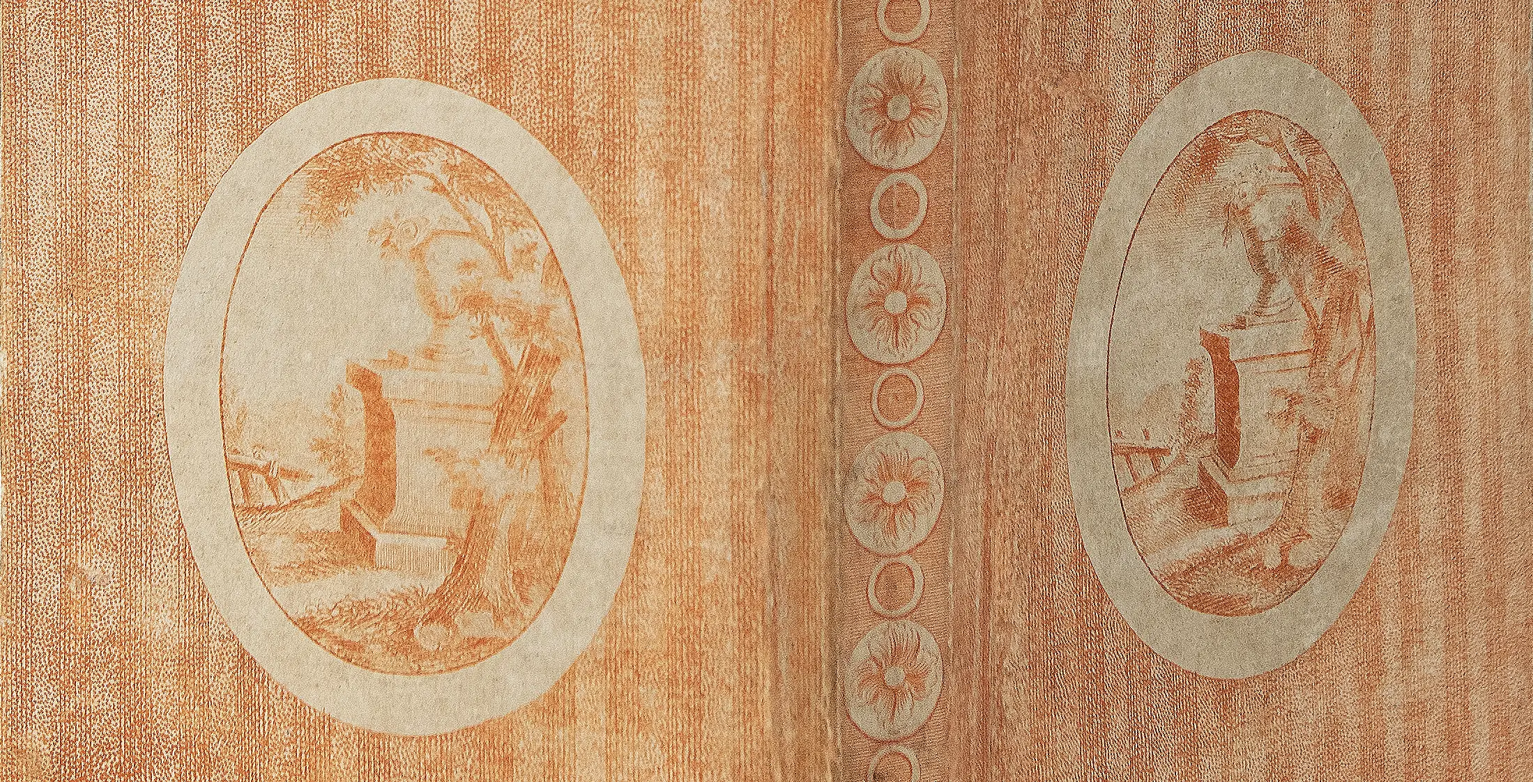 Illustrierter Originalumschlag der Erstausgabe von Johann Peter Hebels Allemannischen Gedichten.